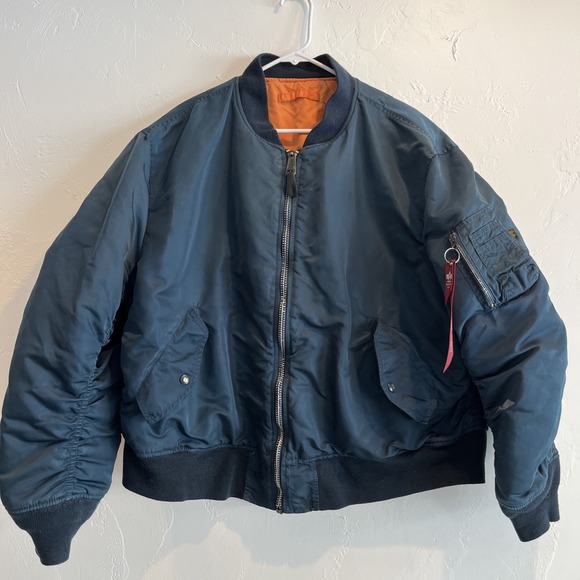 Vintage 90s Alpha MA1 Ideal XXLarge MA-1 Alpha Industries Bomber